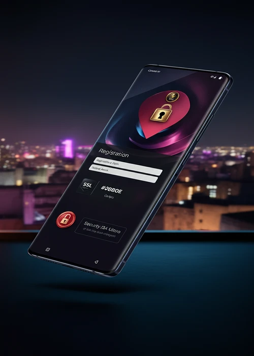 Image of the secure registration process at Prince Ali Casino, illustrating personal data protection with SSL encryption.